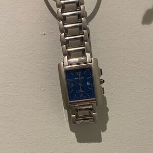 Paul Jardin Silver and Blue Watch
